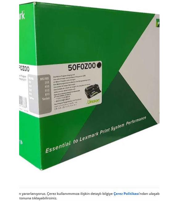 Lexmark 50F0Z00 (500Z) 60.000 Sayfa Drum MS310-312-315-317-410-415-417-510-610 MX317-410-510-511-611