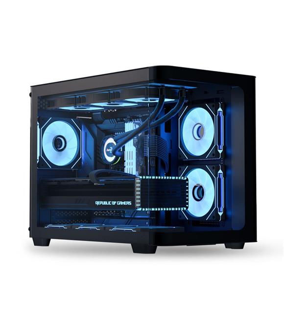 Aerocool AE P300C BK 3x12cm Mirror A-RGB Fanlı, Panoramik Tempered Panel, mATX