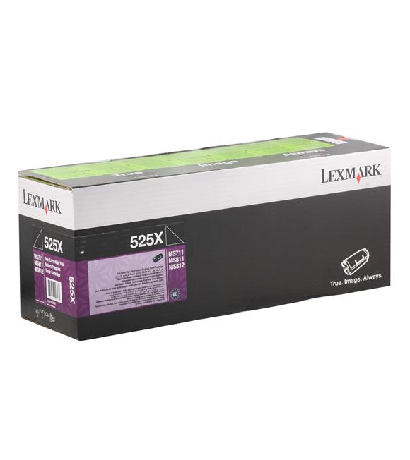 Lexmark 52D5X00 (525X) 45.000 Sayfa Black Siyah Toner MS711-811-812