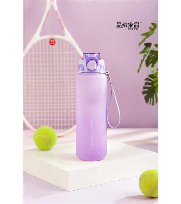 Pınkah PJ-782 Çıkarılabilir Pipetli Mor Sportif Tritan Matara