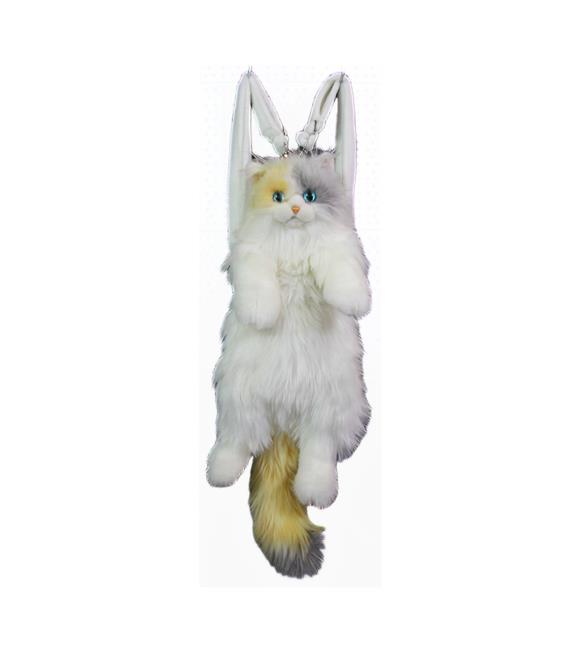 B&d BD-CAT008 Büyük Kedi Sırt Çantası Beyaz-Kahverengi