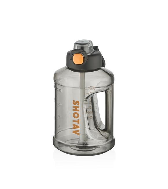 Shotay ST-6291 1500ml Siyah Pipetli Matara