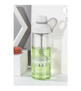 Shotay ST-6637 680ml Süzgeçli Beyaz Tritan Matara