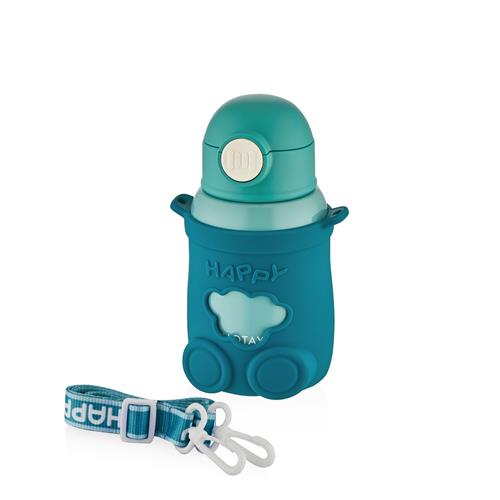 Shotay ST-8816 480ml Askılı Silikon Kılıflı Pipetli Yeşil Çelik Matara Okula Dönüş 2026 — Çanta, Defter, Kalem Ve Matara İndirimleri