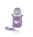 Shotay ST-8816 480ml Askılı Silikon Kılıflı Pipetli Mor Çelik Matara