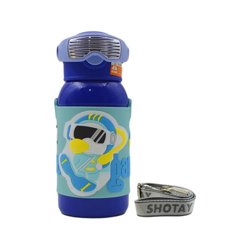 Shotay ST-8812 600ml Askılı Pipetli Mavi Çift Kapak Çelik Matara Okula Dönüş 2026 — Çanta, Defter, Kalem Ve Matara İndirimleri
