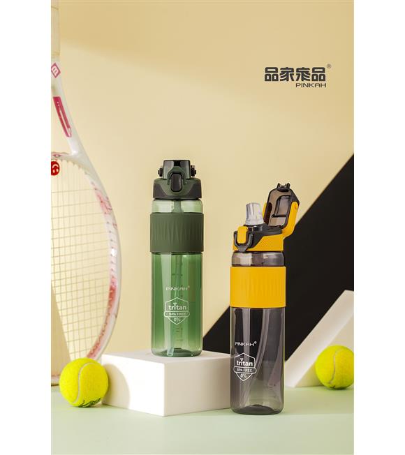 Pınkah PJ-756 750ml Pipetli Turuncu Tritan Matara_1