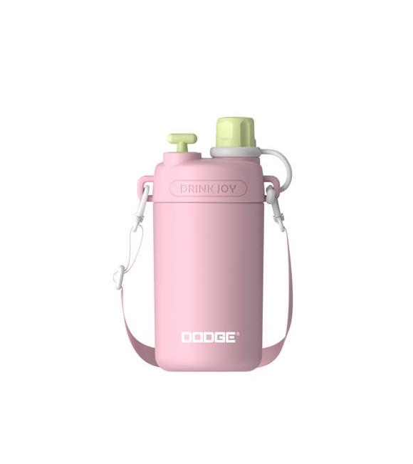 Dodge DB-23694 580ml Askılı Pipetli Pembe Çelik Matara