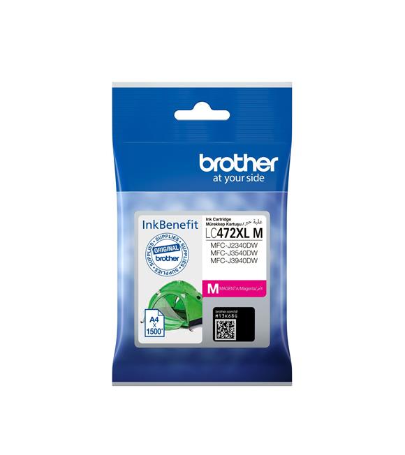 Brother LC472XLM Magenta Kırmızı 1.500 Sayfa Kartuş MFC-J2340-J3540-J3940