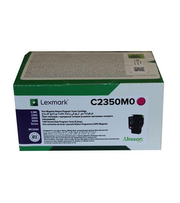 Lexmark C2350M0 1.000 Sayfa Magenta Kırmızı Toner C2325-2425-2535 MC2325-2425-2535-2640