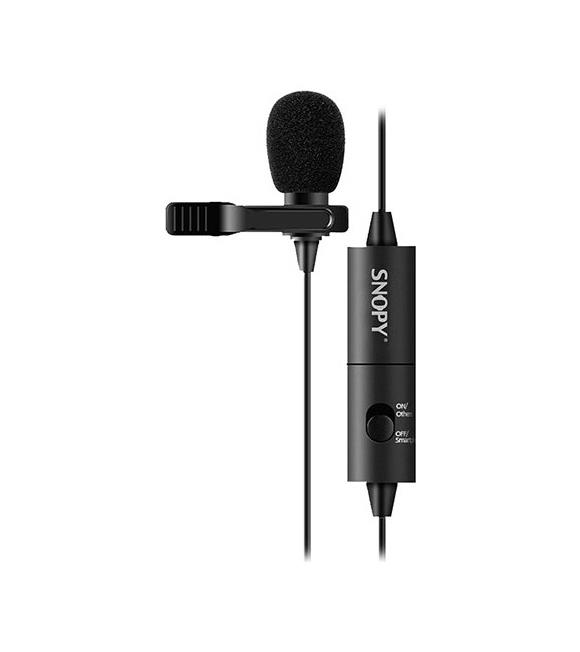 Snopy SN-100M Siyah Akıllı Telefon Ve Youtuber Yaka Mikrofonu
