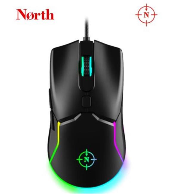 North Air Black RGB Kablolu Profesyonel Oyuncu Mouse