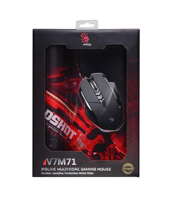 Bloody V7M71 Siyah Metal Ayak HD OPT 3200CPI Mouse