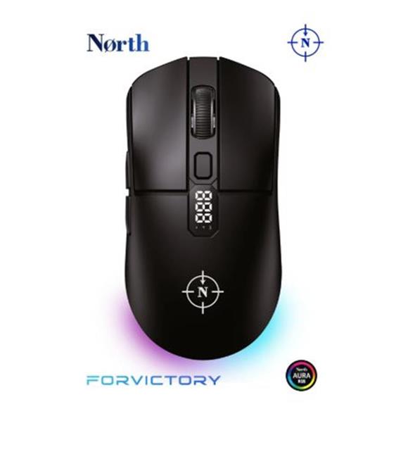North Odin Pro WL Siyah 26K DPI 750 IPS 70G UltraLight RGB Kablosuz Gaming Mouse