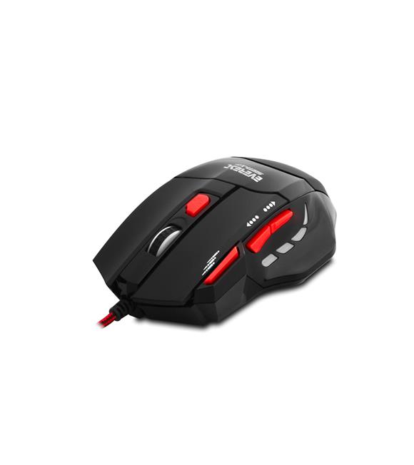 Everest SGM-X7 Usb Siyah Makrolu 7200dpi Oyuncu Mouse +Gaming Mouse Pad_1