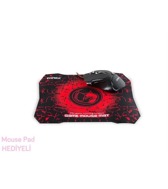 Everest SGM-X8 Usb Siyah Kablolu Gaming Mouse_1