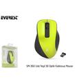 Everest SM-360 Usb Yeşil 3D Optik Kablosuz Mouse