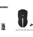 Everest SM-66 Siyah Kablosuz Optik Mouse 1000 Dpı 4 Buton