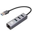 Vcom DH312B Usb 3.0 To USB3.0-3+RJ45 Çoklayıcı
