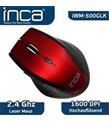 Inca IVM-500glk Kırmızı Kablosuz Mouse 1600dpı