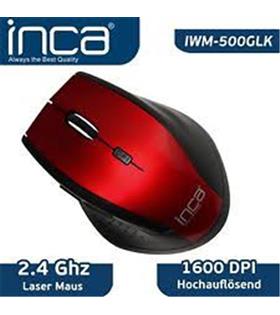 Inca IVM-500glk Kırmızı Kablosuz Mouse  1600dpı
