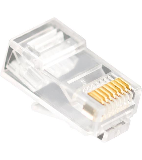 Vcom NM006 100lü Plastik RJ45 8P8C Cat6-UTP-RJ45-3u Konnektör