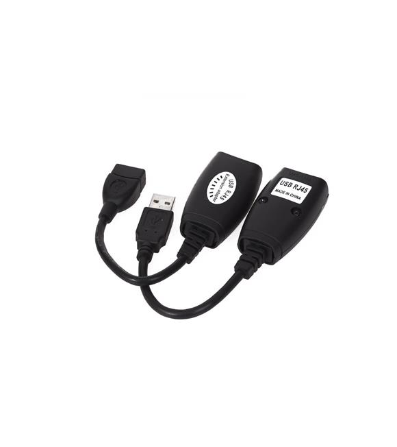 Vcom CU824 USB RJ45 Extender Plastik 45m Uzatıcı_1