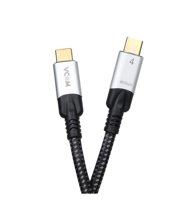 Vcom CU560-1.2 Type-C to Type-C 1,2m 40Gbps USB4 5A Şarj Kablosu