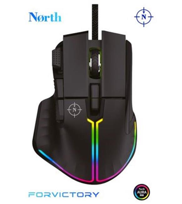 North Ragnarok RGB 12,800 DPI Profesyonel Makrolu Oyuncu Mouse