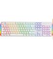 North Shield White Red Switch Türkçe Q RGB Beyaz Mekanik Gaming Klavye