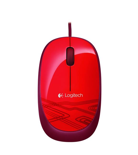 Logitech 910-002945 M105 Kırmızı Optik Kablolu Mouse_1
