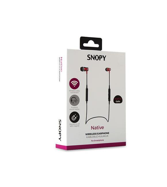 Snopy SN-BT175 Mobil Telefon Uyumlu Manyetik Kontrollü Bluetooth Kulaklık