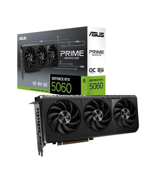 Asus Prime GeForce RTX 5060 OC PRIME-RTX5060-O8G 8GB GDDR7 128 Bit DLSS 4 Ekran Kartı