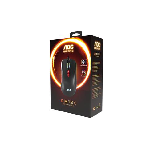 AOC GM180B-LA Kablolu RGB Gaming Mouse Yaza Özel