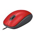 Logitech 910-005489 M110 Kırmızı Silent (Sessiz) Kablolu Optik USB Mouse