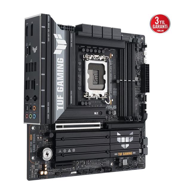 Asus TUF Gaming B860M-PLUS WIFI 8800MHz OC DDR5 Soket 1851 M.2 USB4 HDMI DP mATX Anakart_1