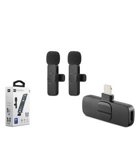 Hadron HDX2784 Kablosuz Çift  Yaka Mikrofonlu Lighting Hassas 20 metre erişilebilir