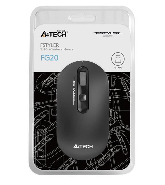 A4 Tech Fg20 Gri Nano Kablosuz Optik 2000 Dpi Mouse_1