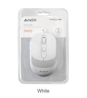 A4Tech A4 Tech Fm10 Usb Fstyler Beyaz Optik 1600 Dpı Mouse