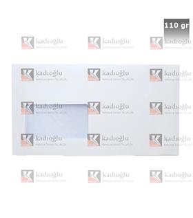 Asil Doğan Diplomat Zarf Extra Silikonlu Pencereli 10.5x24 110 GR Beyaz