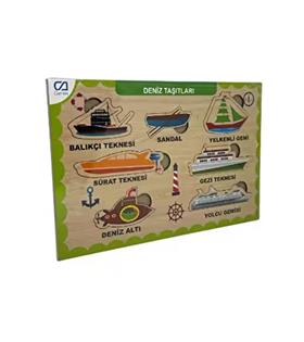 Ca Games Ahşap Deniz Taşıtları Bul-Tak Caahs-3201
