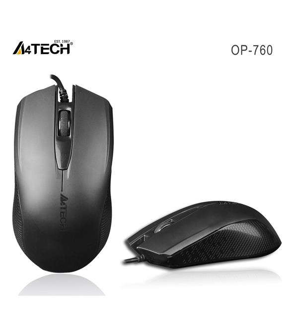 A4 Tech Op-760 Usb Siyah V-Track 1000 Dpı Mouse