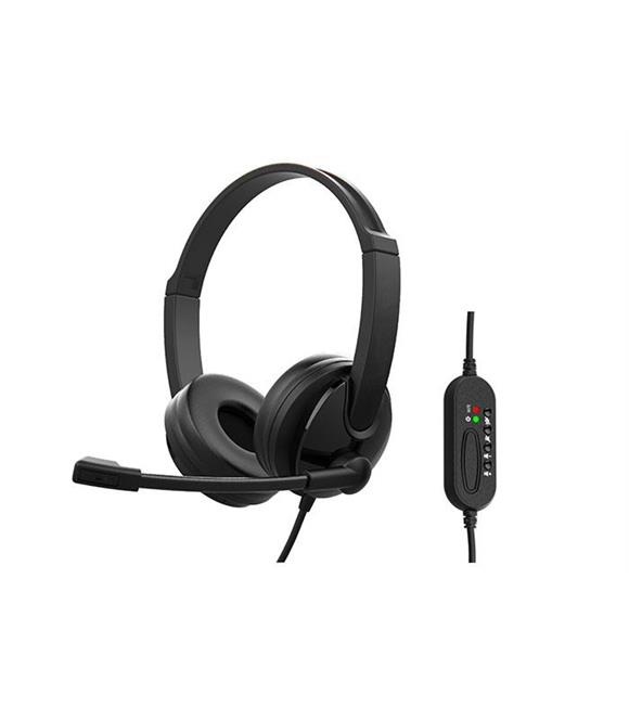 Snopy SN-CS30 Siyah Çağrı Merkezi Mikrofonlu Kulaklık