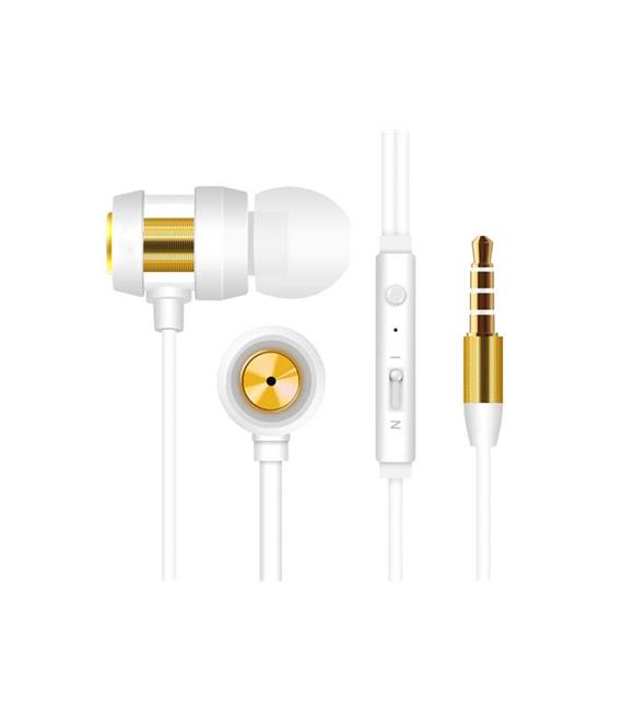Snopy SN-J01 Beyaz Gold Mikrofonlu Kulaklık