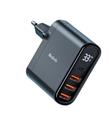 MCDODO CH-2250 33W 1xTYPE-C 3xUSB Girişli Dijital Göstergeli Şarj Adaptörü - Siyah