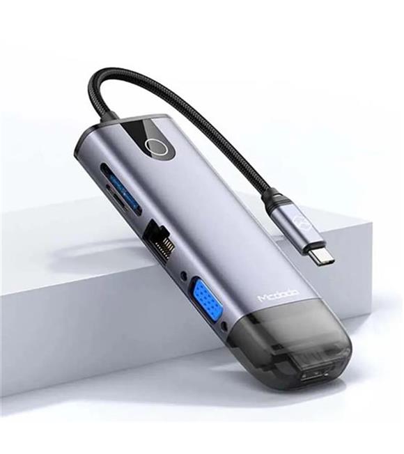 MCDODO HU-7420 10in1 Type-C Gigabit Lan + HDMI + Macbook + VGA Çoklayıcı Adaptör