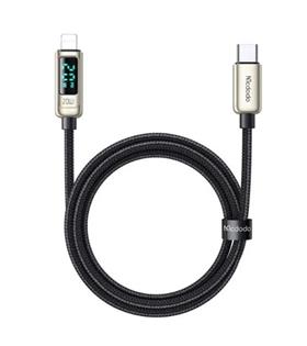 MCDODO CA-8811 20W DİJİTAL GÖSTERGELİ TYPE-C TO LİGHTNİNG PD DATA-ŞARJ KABLOSU-GÜMÜŞ