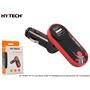 Hytech HY-XCB25 5V 1A Led Ekran USB+TF Desteği Kırmızı Bluetooth Fm Transmitter