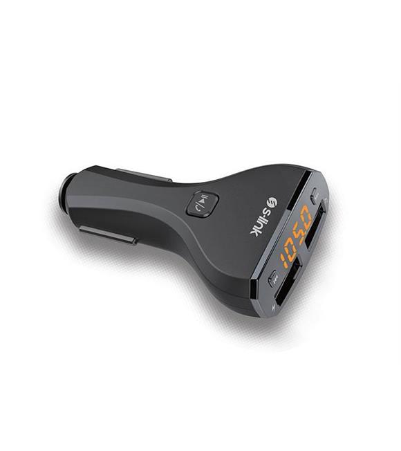 S-link SL-BT30 MP3 Usb + Bluetooth Destekli 2-Usb 2.1A Fm Transmitter