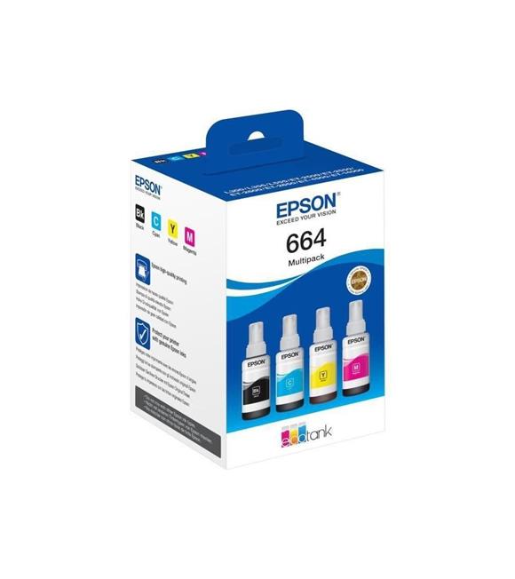 Epson T6646 Cyan-Magenta-Yellow-Black 4lü Multipack Kartuş